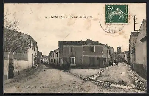 AK Générac, Chemin de la gare