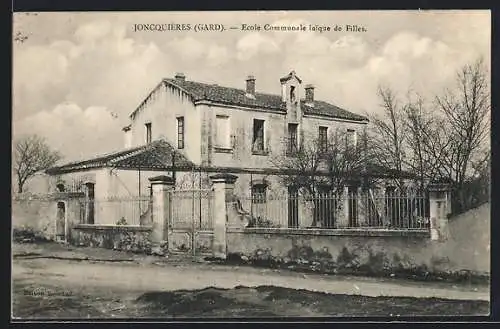 AK Joncquières /Gard, Ecole Communale laique de Filles