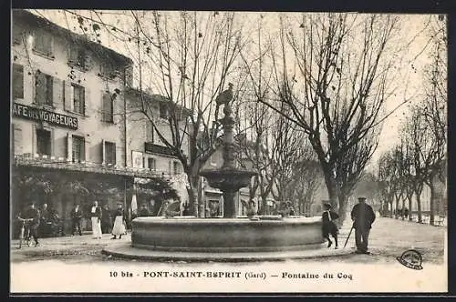 AK Pont-Saint-Esprit, Fontaine du Coq