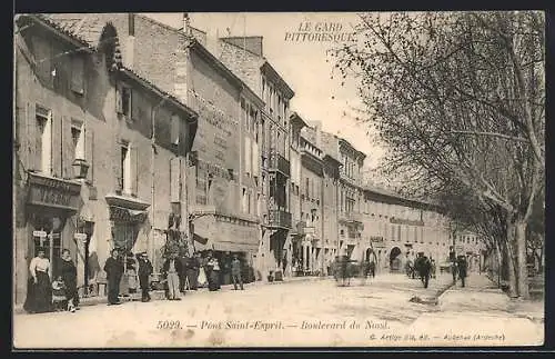 AK Pont-Saint-Esprit /Gard, Boulevard du Nord