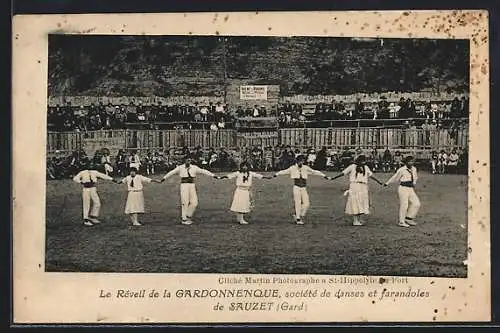 AK Sauzet /Gard, Le Réveil de la Gardonnenque, Société de danses et farandoles