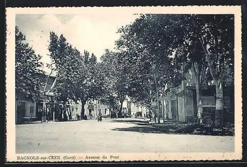 AK Bagnols-sur-Cèze /Gard, Avenue du Pont