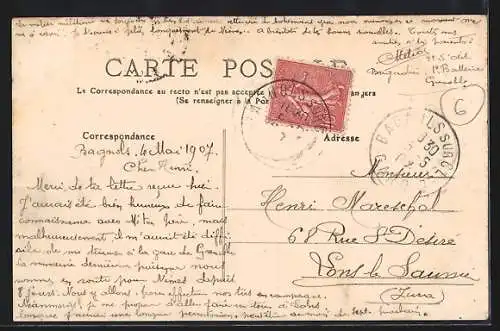 AK Bagnols /Gard, Vue d`ensemble du Quare Joseph Thome