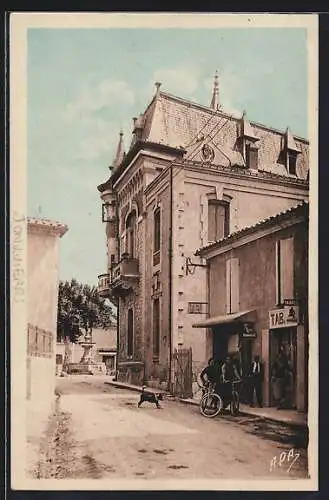 AK Jonquières-St-Vincent /Gard, Rue principale et Mairie