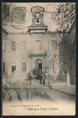 AK Vallabregues /Gard, La Mairie