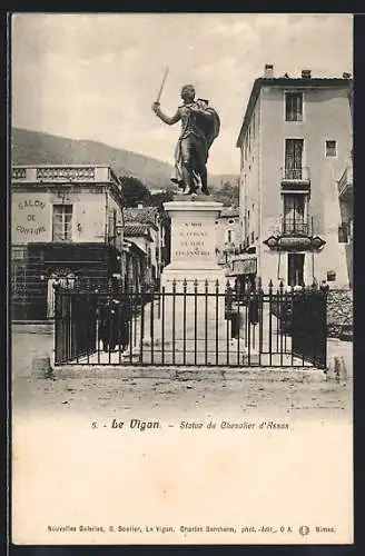 AK Le Vigan, Statue du Chevalier d'Assas