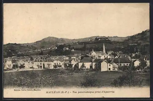 AK Mauléon, Vue panoramique prise d`Aguerria