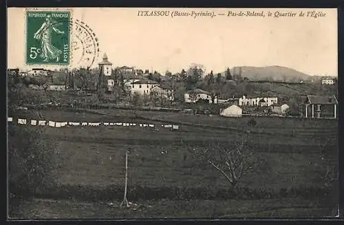 AK Itxassou (Basses-Pyrénées), Pas-de-Roland, le Quartier de l’Église