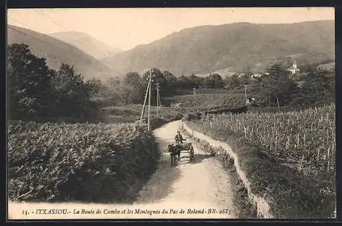 AK Itxassou, La Route de Cambo et les Montagnes du Pas de Roland