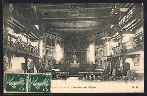 AK Itxassou, Intérieur de l`Église