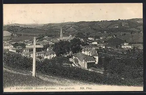 AK Hasparren, Basses-Pyrénées, Vue générale