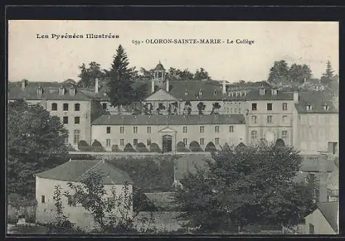 AK Oloron-Sainte-Marie, Le Collège, Les Pyrénées Illustrées