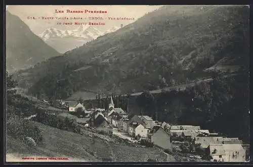 AK Urdos, Vue générale au fond Monts Bernère