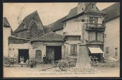 AK Salies-de-Béarn, Place du Bayaa, Maison Jeanne d`Albret