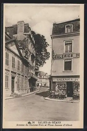 AK Salies-de-Béarn, Avenue du Docteur-Foix et Place Jeanne d`Albret