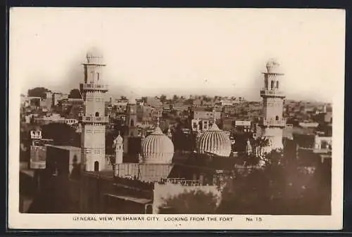 AK Peshawar City, General View looking from the Fort