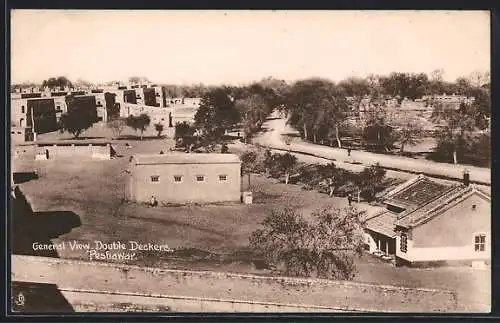 AK Peshawar, General View, double deckers