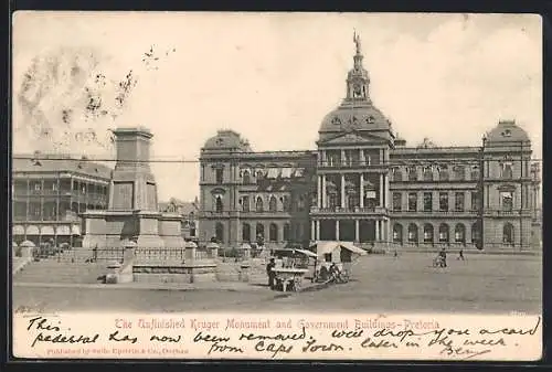 AK Pretoria, The Unfinished Kruger Monument and Government Buildings