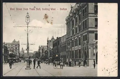 AK Durban, West Street from Town Hall, looking West