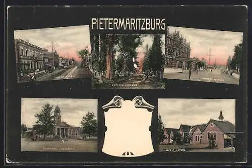 AK Pietermaritzburg, Church Street, Botanic Gardens, Commercial Road, Town Hall in Ladysmith, Boy`s School