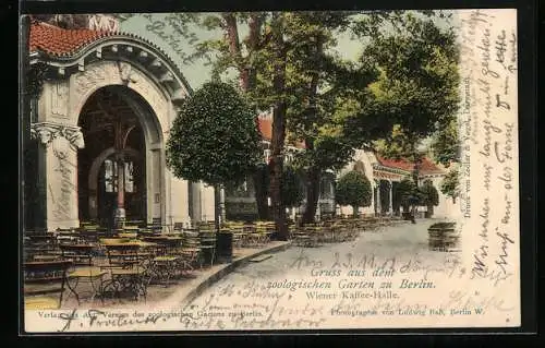 AK Berlin, Zoologischer Garten, Wiener Cafe