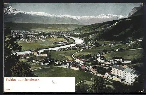 AK Innsbruck, Mühlau, Teilansicht mit Innsbruck