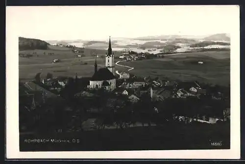 AK Rohrbach /Mühlkreis, Ortsansicht mit der Kirche