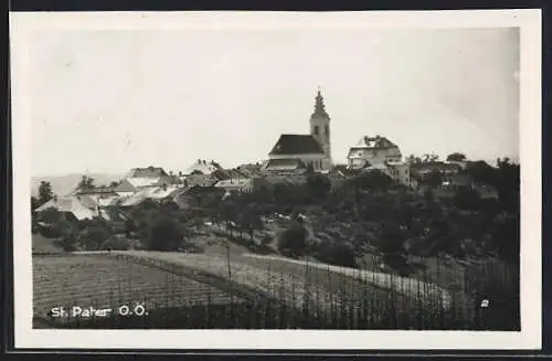 AK St. Peter am Wimberg, Ortsansicht mit der Kirche