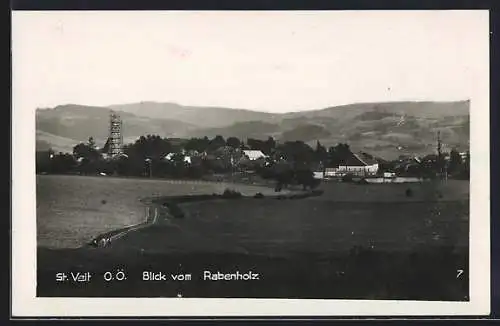 AK St. Veit im Mühlkreis, Ortsansicht vom Rabenholz