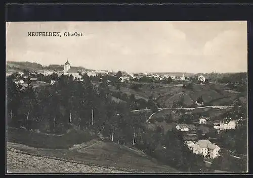 AK Neufelden /Ob.-Öst., Gesamtansicht vom Berg aus