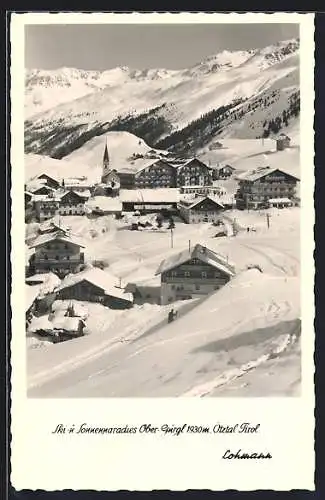 AK Ober-Gurgl /Tirol, Winterlandschaft im Ötztal