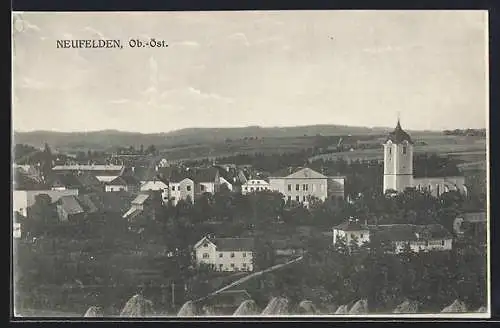 AK Neufelden, Totalansicht aus der Vogelschau