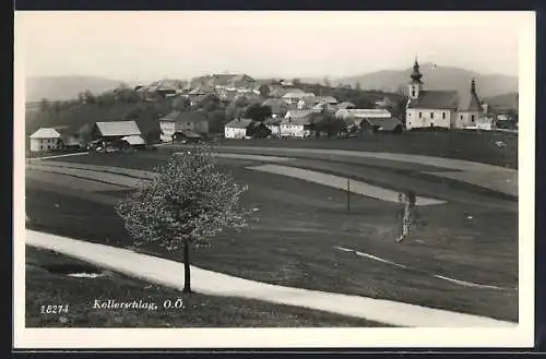 AK Kollerschlag /O.Ö., Ortsansicht über Felder