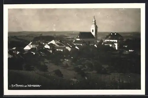 AK St. Peter am Wimberg, Ortsansicht mit der Kirche