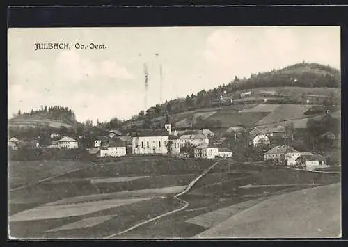 AK Julbach /Ob.-Oest., Ortsansicht mit der Kirche