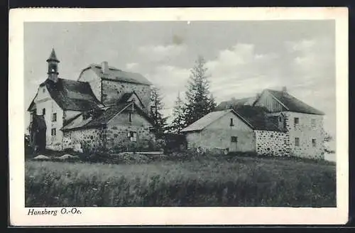 AK St. Johann am Wimberg, Hansberg, Ortspartie mit Gastwirtschaft