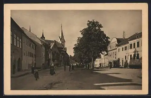 AK Aigen /Ob.-Oest., Oberer Marktplatz