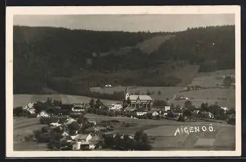 AK Aigen /O.Ö., Gesamtansicht aus der Ferne