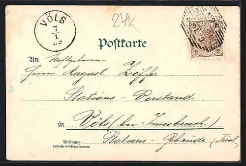 Lithographie Wien, Rathaus, Wappen