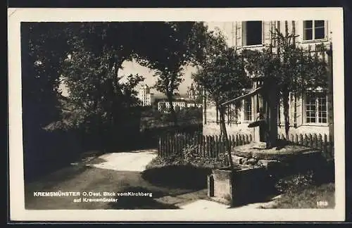 AK Kremsmünster /O. Oest., Blick vom Kirchberg auf Kremsmünster