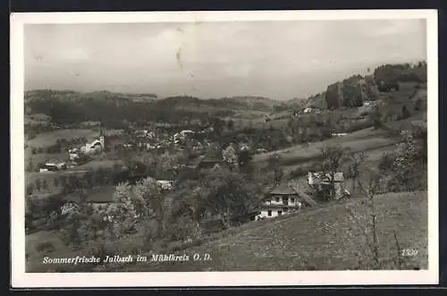 AK Julbach im Mühlkreis, Ortsansicht aus der Vogelschau