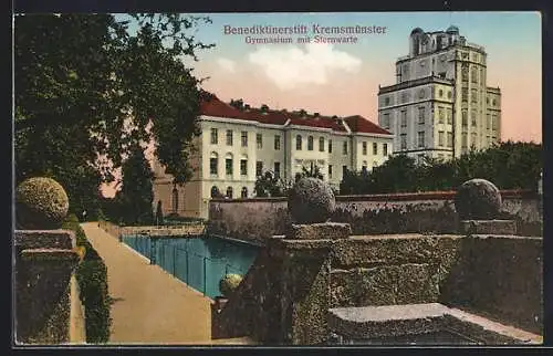 AK Kremsmünster, Benediktinerstift, Gymnasium mit Sternwarte