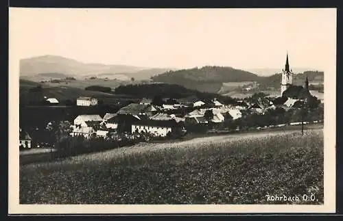 AK Rohrbach /O. Ö., Ortsansicht aus der Vogelschau