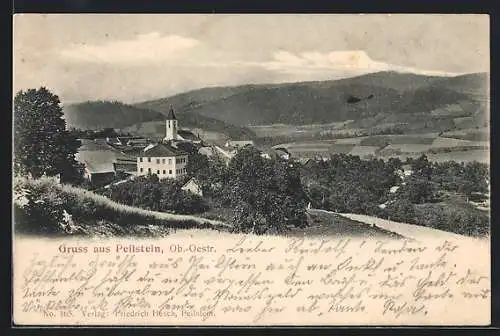 AK Peilstein /Ob.-Oestr., Ortsansicht aus der Vogelschau