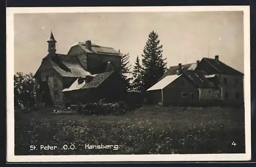 AK St. Peter am Wimberg, Ortsansicht mit Hansberg