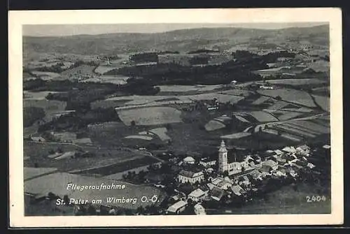 AK St. Peter am Wimberg, Ortsansicht vom Flugzeug aus