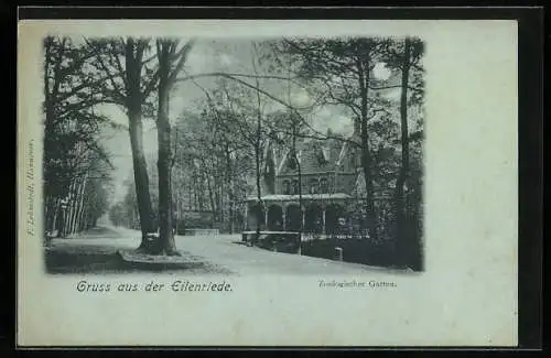 Mondschein-AK Eilenriede, Zoologischer Garten