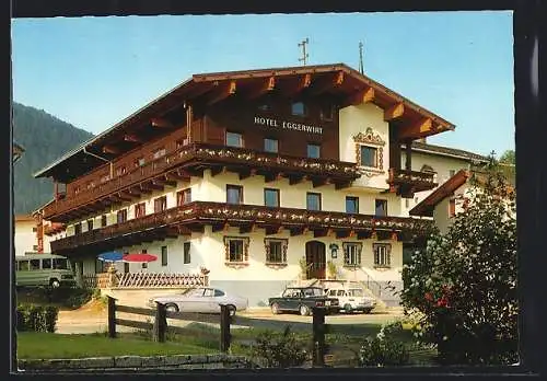 AK Söll /Tirol, Das Hotel Eggerwirt der Fam. Weiss