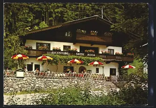 AK Kirchberg /Tirol, Weinstube und Restaurant Tante Anna mit Terrasse