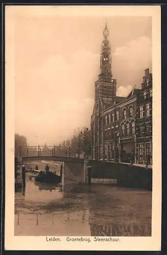 AK Leiden, Groenebrug, Steenschuur